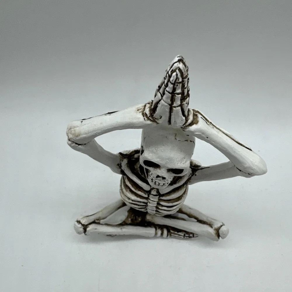 Skeleton Yoga Meditation Pose Decorative